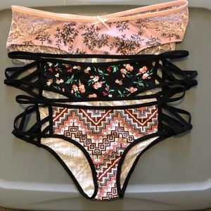 NWT 3 Pairs of XL Charlotte Russe panties.